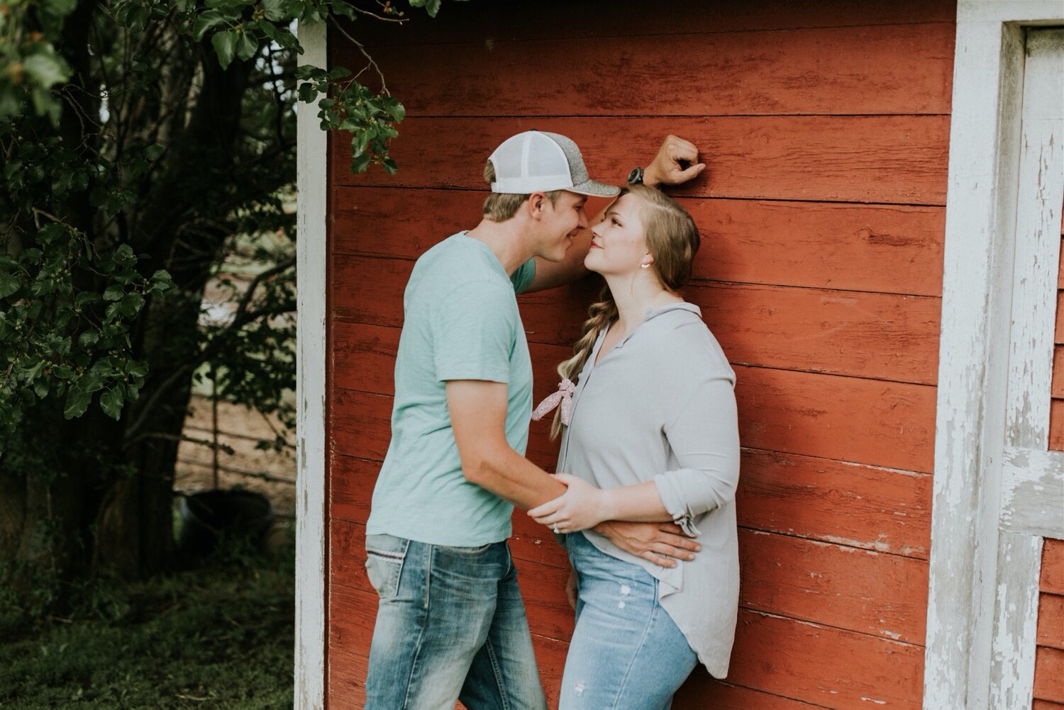 Country Barn Engagement Session