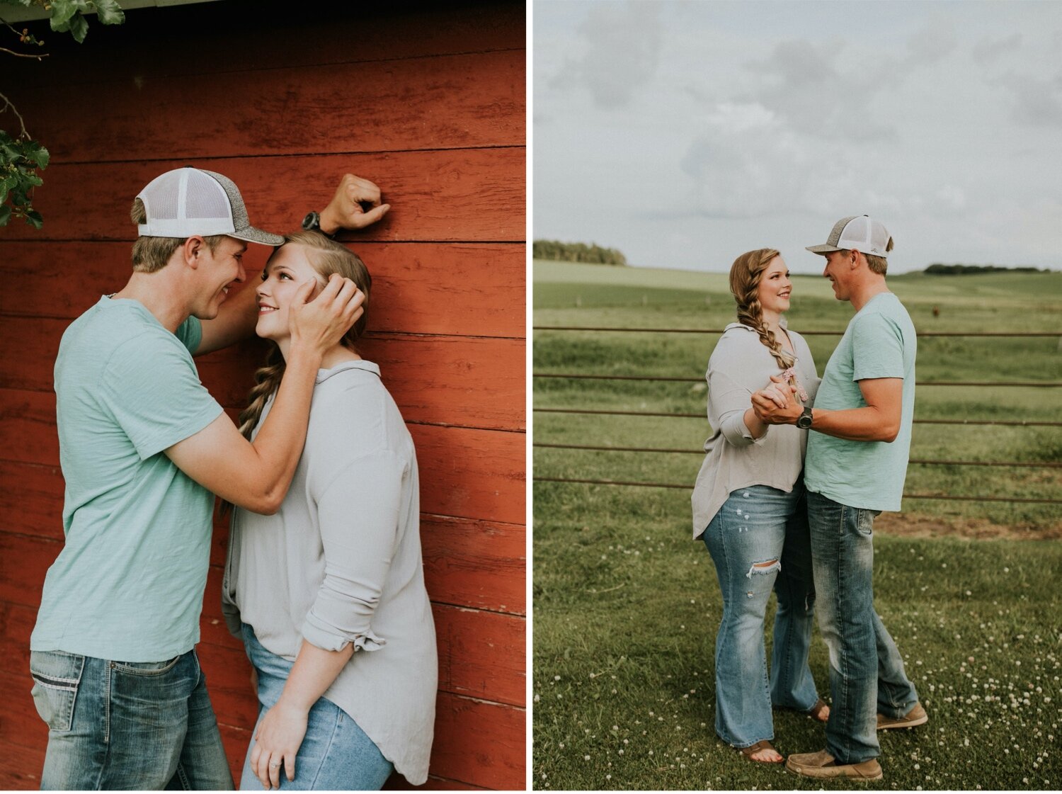 Country Barn Engagement Session