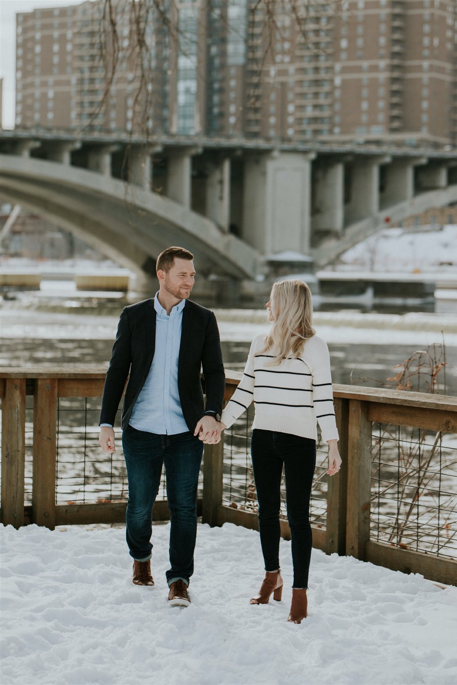  Downtown Minneapolis Engagement Session | Minnesota Engagement Photographer Minneapolis Engagement Photographer, Minnesota Engagement Photography, Minneapolis Photographer, Twin Cities Photographer Engagement Photos Downtown, Engagement Photos Winte